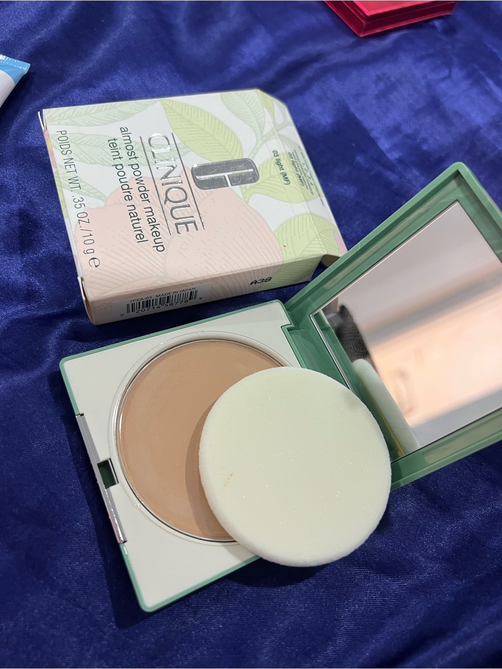 Clinique Almost Powder Makeup Compact - Beige with White Sponge